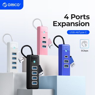  Orico USB 3.0 Hub Type C Multiport 4 Cổng Hub 5Gbps Bộ chuyển đổi OTG di động cho máy tính PC PWC2U  