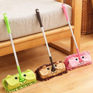 Kids Fitness Cây lau nhà cho trẻ em Đồ chơi làm sạch hình hoạt Loại bỏ bụi bẩn Vệ sinh cửa Giả vờ cây gia đình