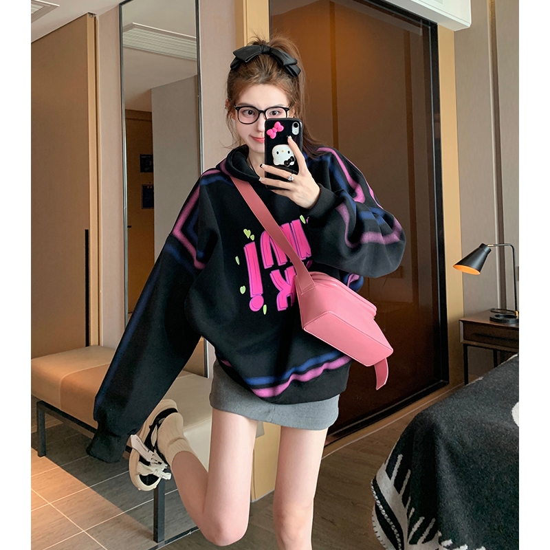 SOERVIMY Áo Khoác hoodie áo khoác nữ hoodie Popular INS trendy Fashion WWY23A0YEO 43Z231026
