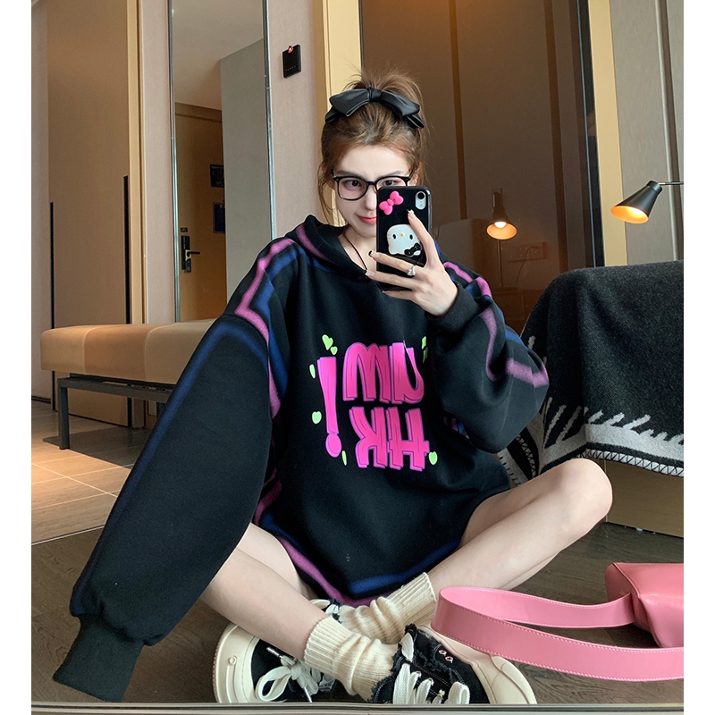 SOERVIMY Áo Khoác hoodie áo khoác nữ hoodie Popular INS trendy Fashion WWY23A0YEO 43Z231026