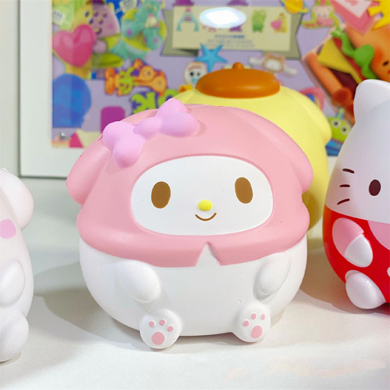 Sanrio Kuromi Cinnamoroll Giảm Căng Thẳng Chậm Squishy Kawaii Stress Hình Khủng Long Màu Vàng Dễ Thương Timetunnel