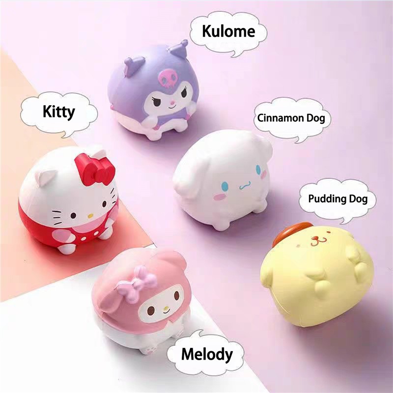Sanrio Kuromi Cinnamoroll Giảm Căng Thẳng Chậm Squishy Kawaii Stress Hình Khủng Long Màu Vàng Dễ Thương Timetunnel