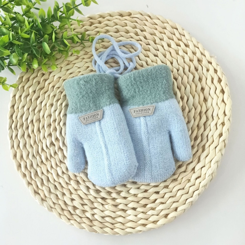Găng Tay Đan Len Dệt Kim 1-7y Cho Bé