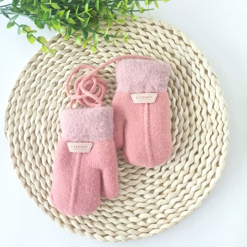 Găng Tay Đan Len Dệt Kim 1-7y Cho Bé