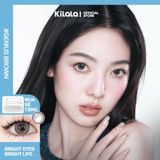 10 chiếc Kính áp tròng Kilala lens 1 ngày màu nâu Genius Brown DIA 14.2mm có độ (0-8)