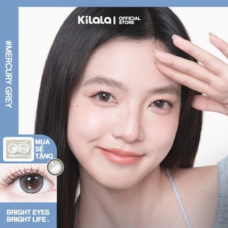 10 chiếc Kính áp tròng Kilala lens 1 ngày màu xám Mercury Grey DIA 14.5mm có độ (0-8)