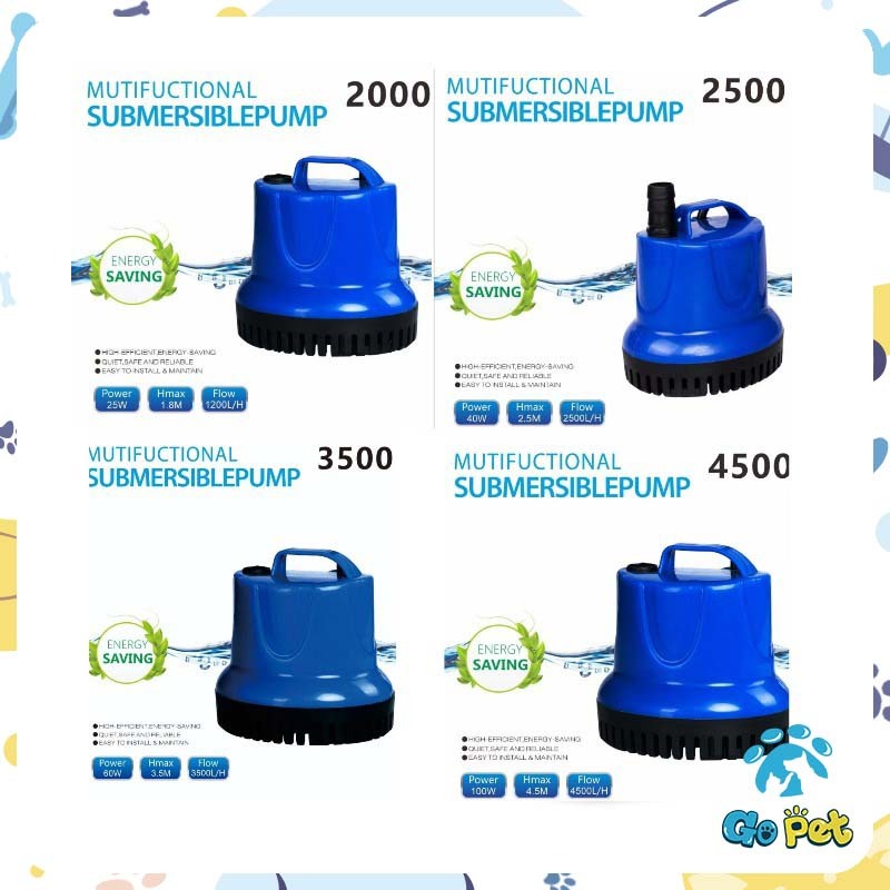 6W/12W/25W/40W/60W/100W Máy Bơm Hút Đáy Máy Bơm Nước Hút Bên Chìm Hút Cặn Đáy Bể Cá