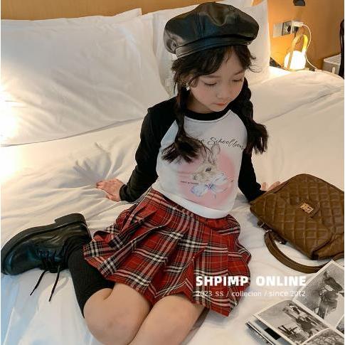 Doula Áo Thun Tay Dài In Hình Thỏ Hoạt Hình Phong Cách Hàn Quốc Thời Trang Mùa Xuân 2023 Cho Bé Gái