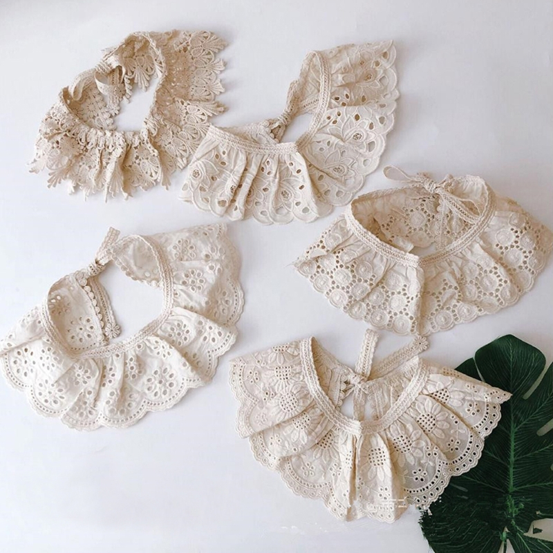 Yếm Ăn cotton Họa Tiết Hoa Dễ Thương Cho Bé 0-6 Tuổi