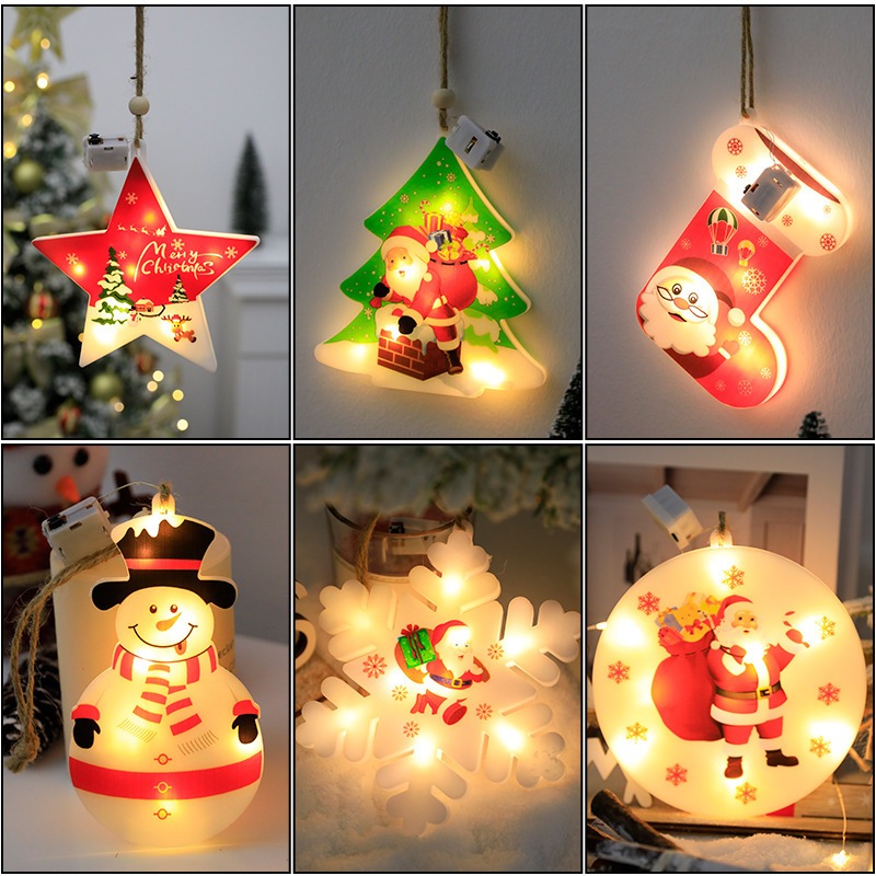 Dây Đèn led Hình Bông Tuyết Trang Trí Cây Thông Giáng Sinh