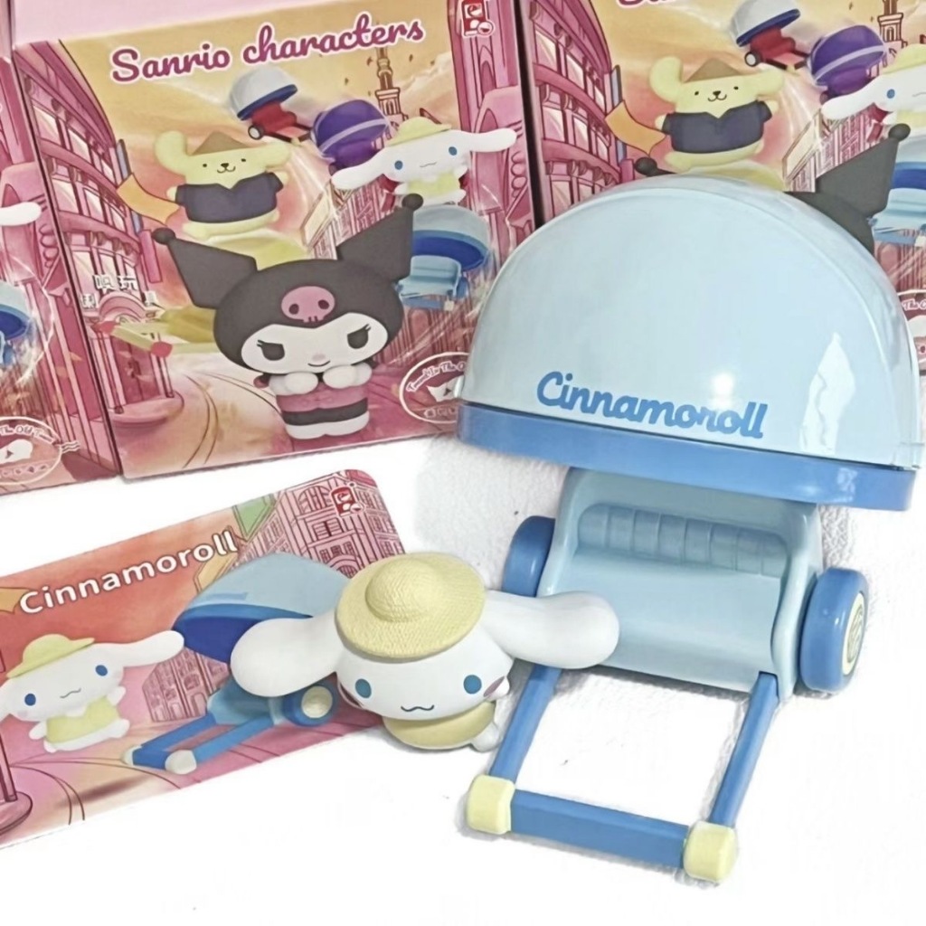 Sanrio Mô Hình Búp Bê rickshaw Dễ Thương Dùng Làm Quà Tặng