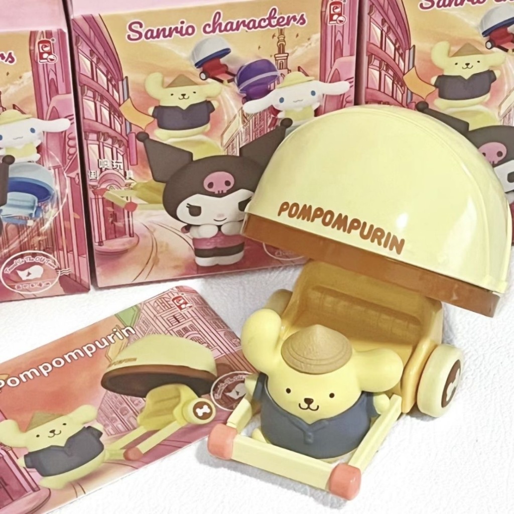 Sanrio Mô Hình Búp Bê rickshaw Dễ Thương Dùng Làm Quà Tặng