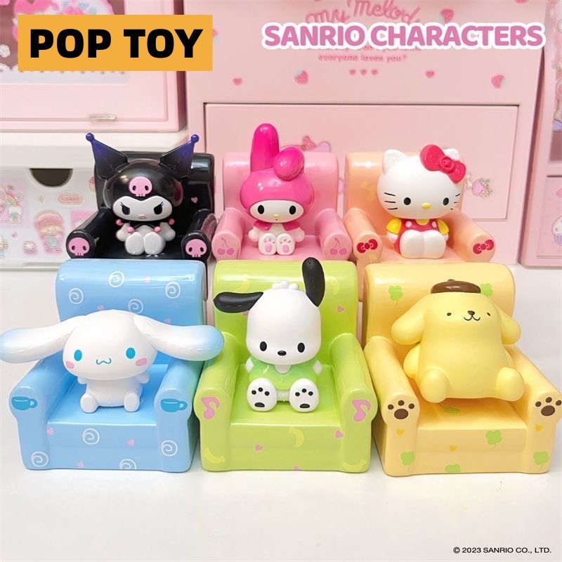 Sanrio Búp Bê Mô Hình Nhân Vật Hoạt Hình Ngồi Trong Hộp Mù Dễ Thương Dùng Làm Quà Tặng Bạn Bè