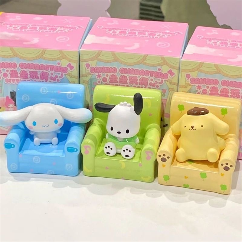 Sanrio Búp Bê Mô Hình Nhân Vật Hoạt Hình Ngồi Trong Hộp Mù Dễ Thương Dùng Làm Quà Tặng Bạn Bè