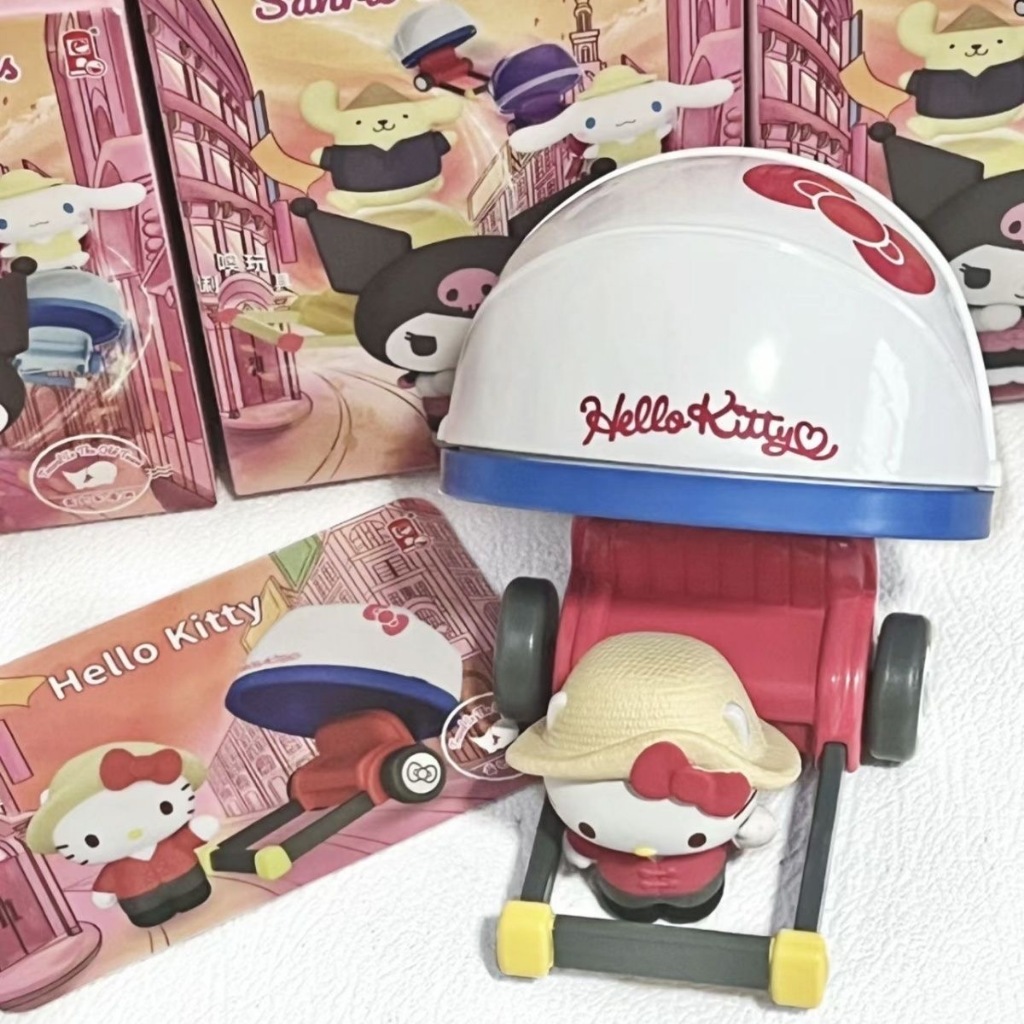 Sanrio Mô Hình Búp Bê rickshaw Dễ Thương Dùng Làm Quà Tặng