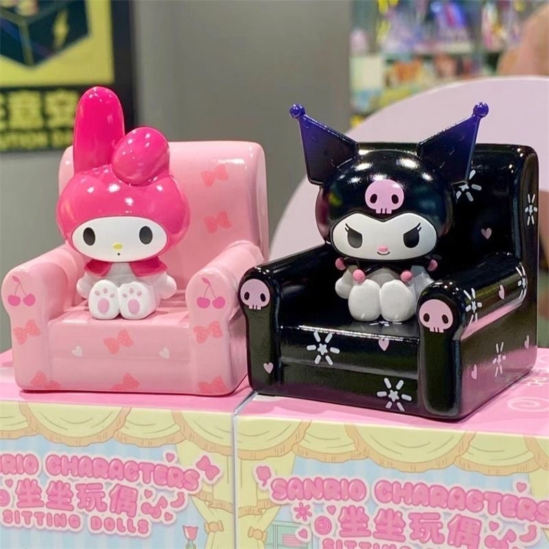 Sanrio Búp Bê Mô Hình Nhân Vật Hoạt Hình Ngồi Trong Hộp Mù Dễ Thương Dùng Làm Quà Tặng Bạn Bè
