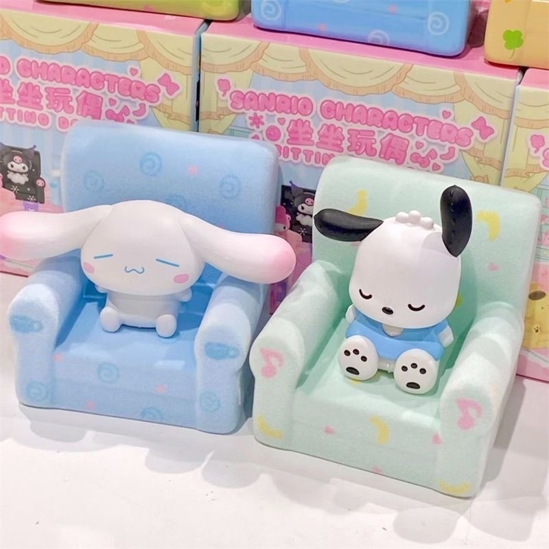 Sanrio Búp Bê Mô Hình Nhân Vật Hoạt Hình Ngồi Trong Hộp Mù Dễ Thương Dùng Làm Quà Tặng Bạn Bè
