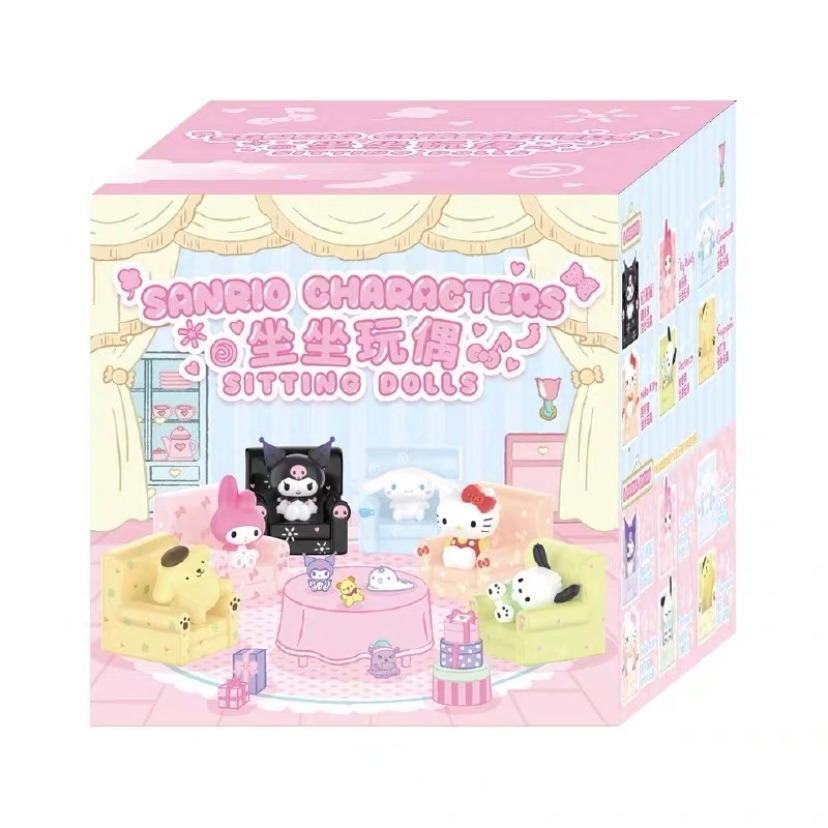 Sanrio Búp Bê Mô Hình Nhân Vật Hoạt Hình Ngồi Trong Hộp Mù Dễ Thương Dùng Làm Quà Tặng Bạn Bè