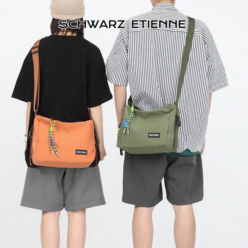 Túi đeo chéo vai SCHWARZ ETIENNE vải bạt sức chứa lớn đơn giản phong cách Nhật Bản cho nam