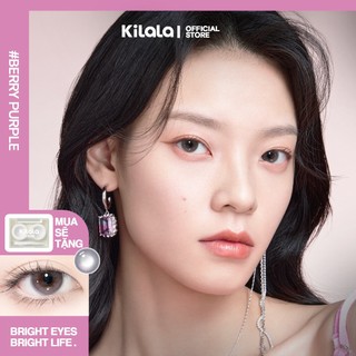 Kính áp tròng Kilala màu tím Berry Purple lens cận 6 tháng DIA 14.2mm có độ (0-8) 1 cặp