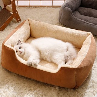 Kennel Thảm Bông Giữ Ấm Mùa Đông Thông Dụng Cho Mèo chuồng chó mèo