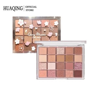  Bảng phấn mắt HUAQING 20 màu nhũ lì ngọc trai tông đất thời trang 