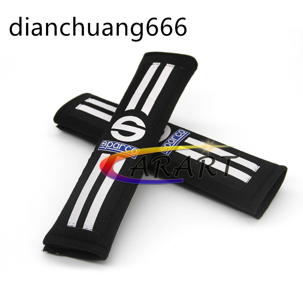 Set 2 Vỏ Bọc Dây Đai An Toàn Xe Hơi Bằng cotton Mềm In logo Alpaca