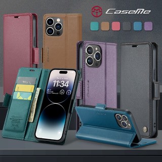 Caseme Bao Da pu Nắp Gập Kiểu Ví Kèm Giá Đỡ Đứng Sang Trọng Cho iphone xs max 6s 7 8 plus xr 13 12 mini se 2020 / 2022 Vỏ