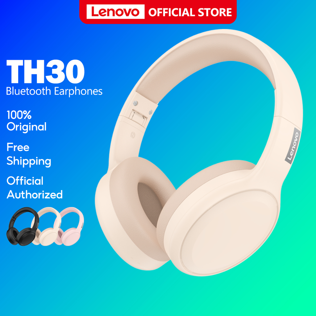 Tai nghe Bluetooth Lenovo TH30 âm thanh nổi giảm ồn thoải mái chống nước có mic With HD Sound Sports