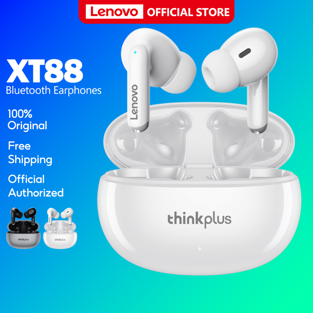 Tai Nghe Lenovo XT88 Bluetooth Không Dây Chống Thấm Nước Tích Hợp Micro Dùng Khi Chơi Thể Thao TWS Low Latency Handfree with HD Stereo Sound Earpieces Headphone Earbuds Microphone Audio Headset Gaming With Mic