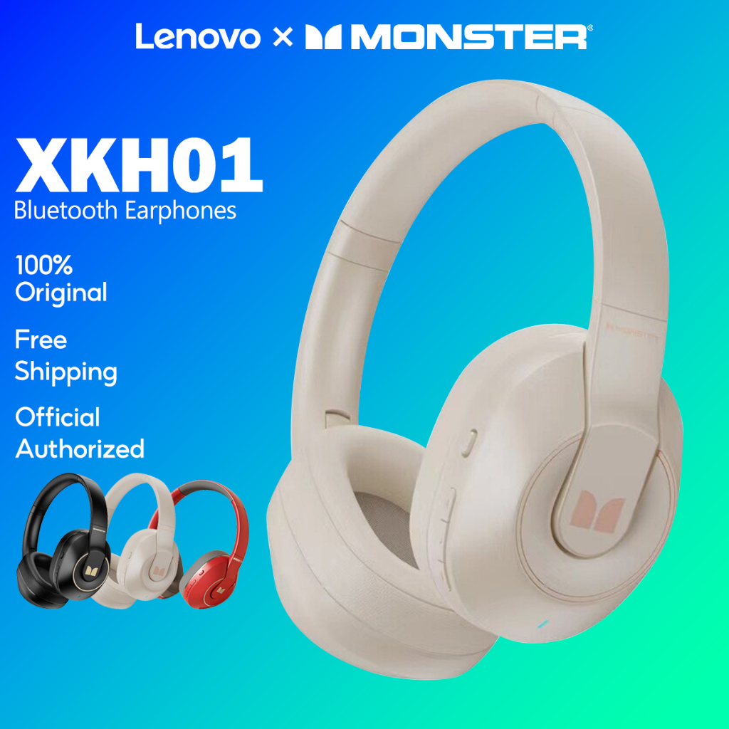 Tai Nghe Chụp Tai Bluetooth Không Dây Lenovo X Monster XKH01 Chống Ồn Chất Lượng Cao