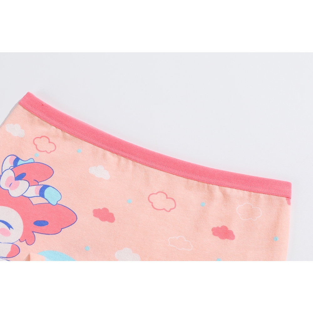 Bộ 4 Quần Lót cotton Mềm Mại In Họa Tiết Hoạt Hình Dễ Thương Cho Bé Gái