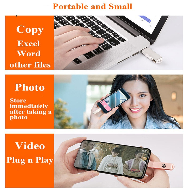 Ổ Đĩa usb 2tb otg 16gb 32gb 64gb usb 3.0 Type c Cho android