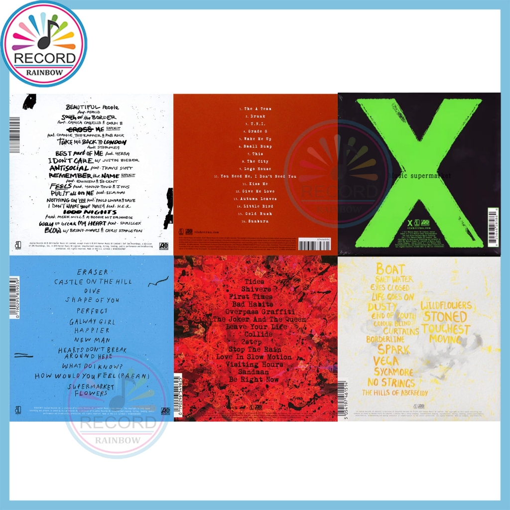 Ed Sheeran Collection: +/ -/ x/ ÷/=/ No. 6 Collaborations Project Album