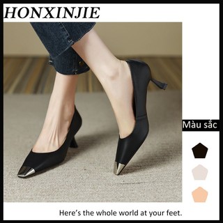 HONGXINJIE  đế cao giày cao gót nữ đi chơi giày sandal Chống thấm nước Thoải mái Bền Độ bền cao FBL23903BT39Z230927