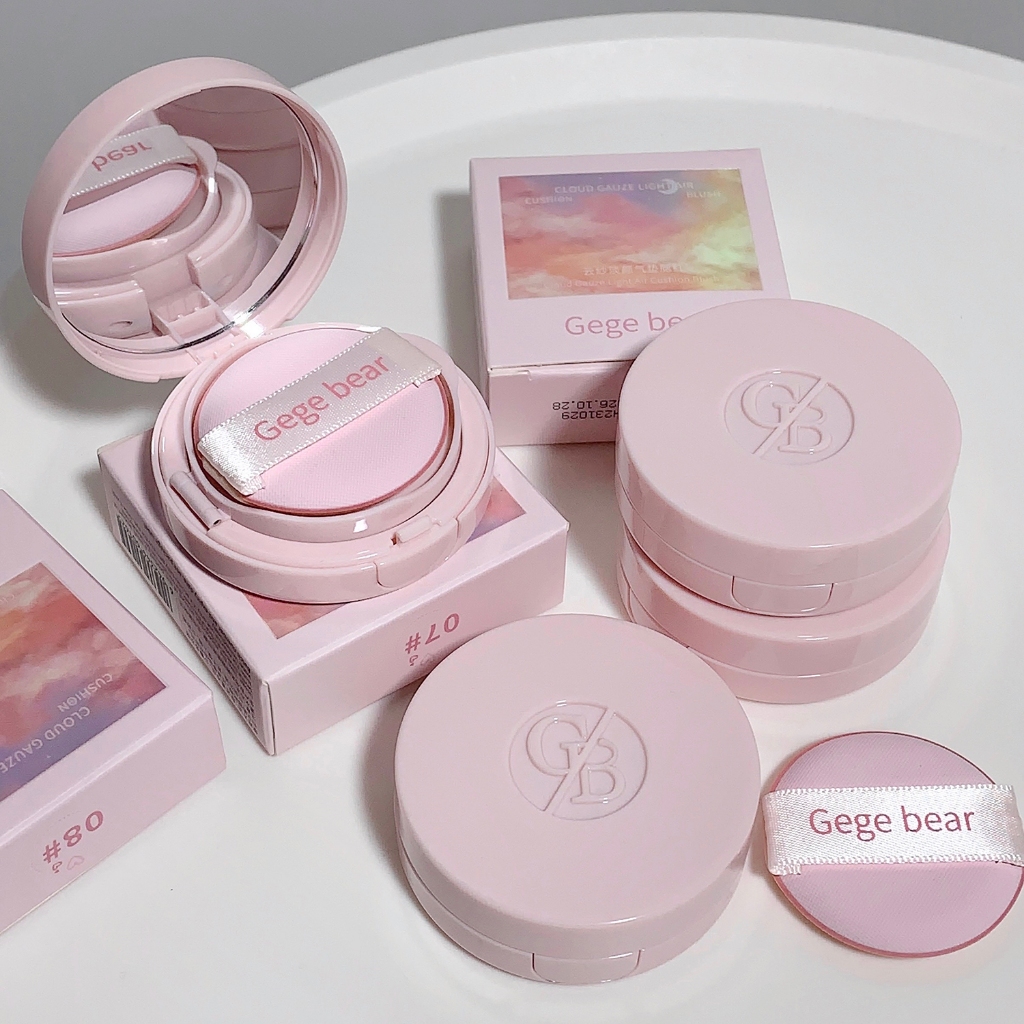 Phấn má hồng Gege bear 8 màu sắc tùy chọn trang điểm tự nhiên thời trang 4.5g