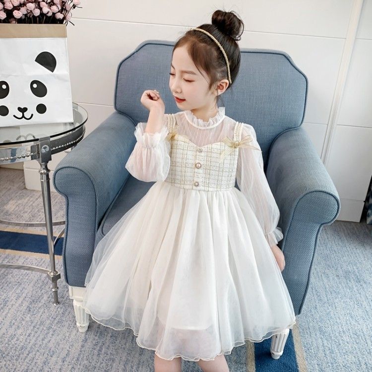 Đầm công chúa tay dài xinh xắn dành cho bé gái