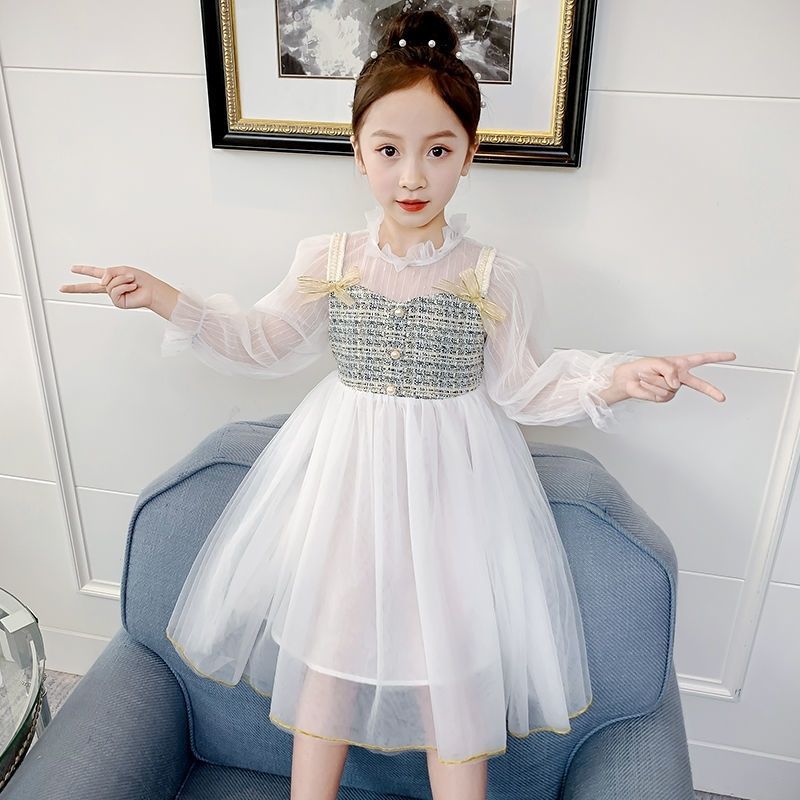 Đầm công chúa tay dài xinh xắn dành cho bé gái