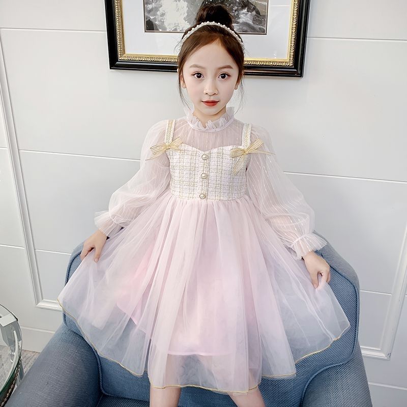 Đầm công chúa tay dài xinh xắn dành cho bé gái