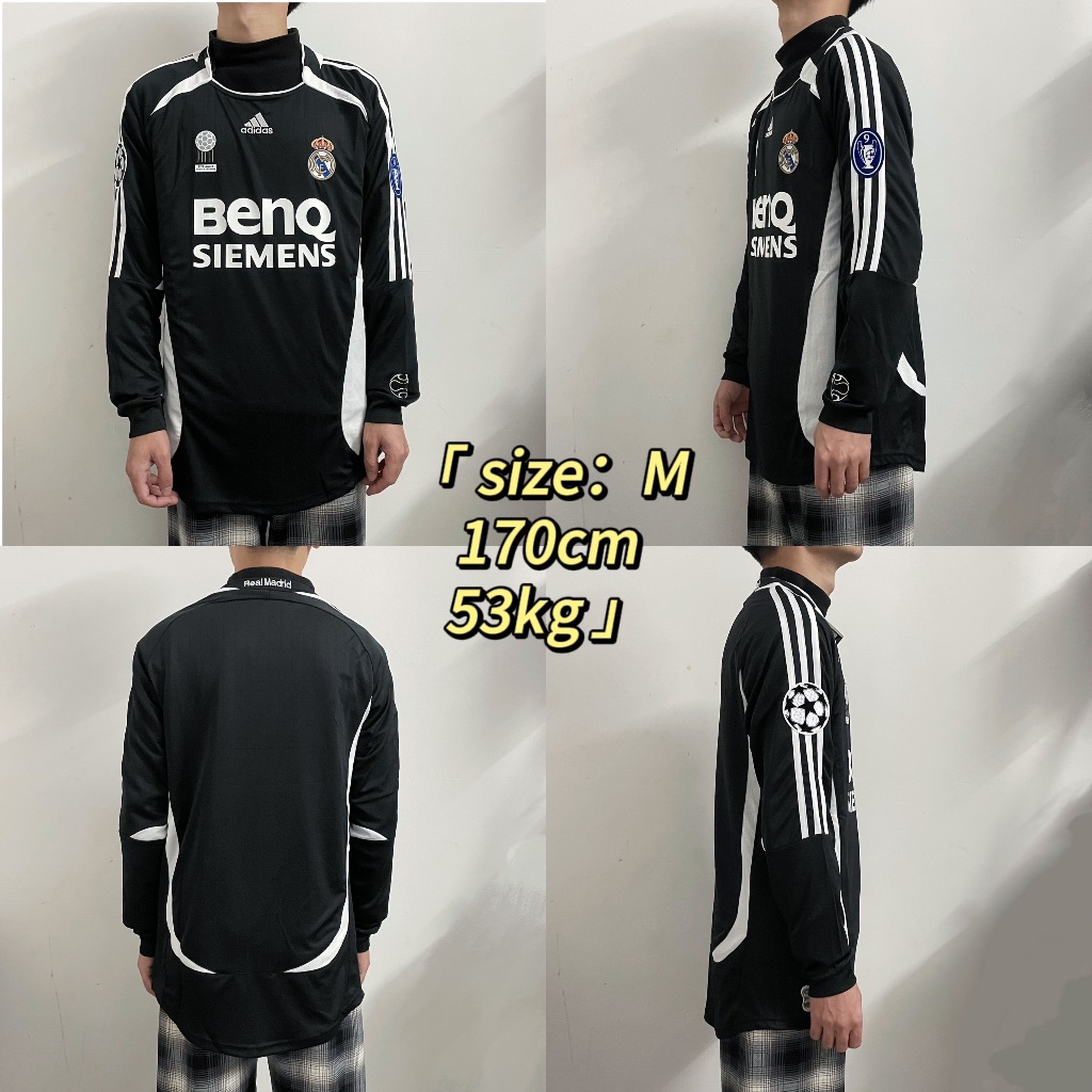 2006-07 Real -Mad-rid 3rd Away  Áo bóng đá dài tay áo T-shirt S-2XL * Chất lượng cao * T-shirt