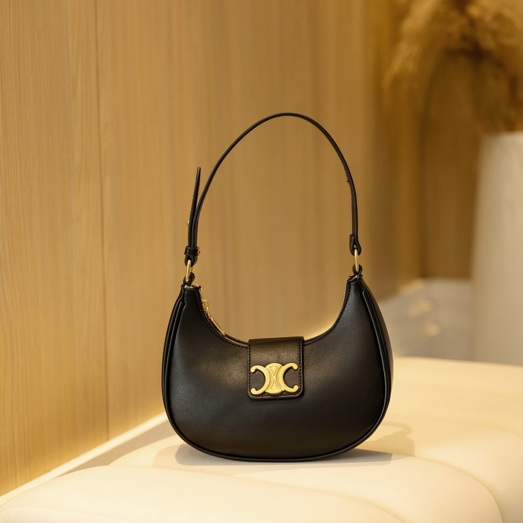 F Túi Đeo Vai Bằng Da Bò Thật Vòng Cung de triomphe Cho Nữ Giới gf777777-3302