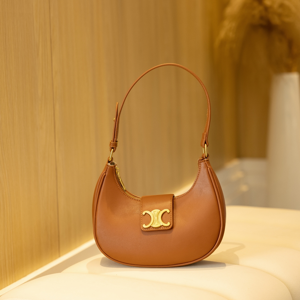 F Túi Đeo Vai Bằng Da Bò Thật Vòng Cung de triomphe Cho Nữ Giới gf777777-3302