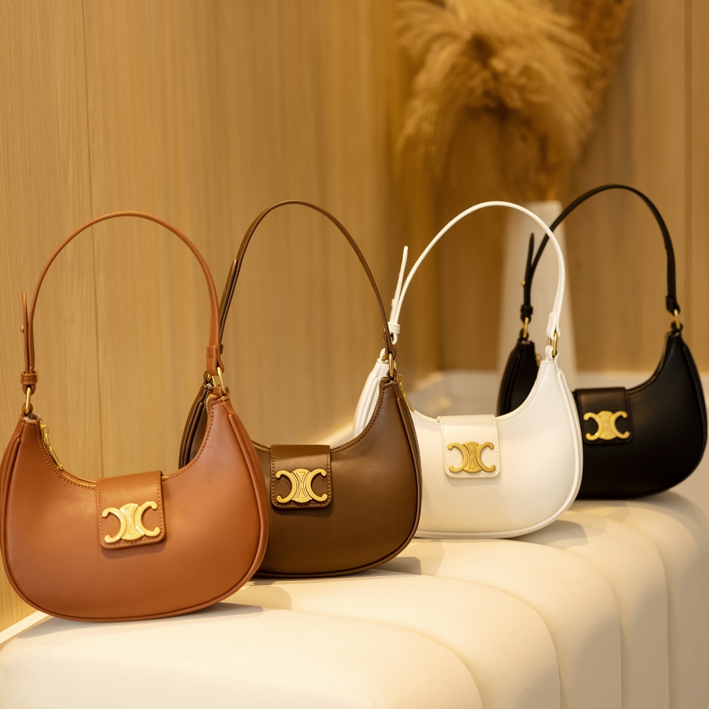 F Túi Đeo Vai Bằng Da Bò Thật Vòng Cung de triomphe Cho Nữ Giới gf777777-3302