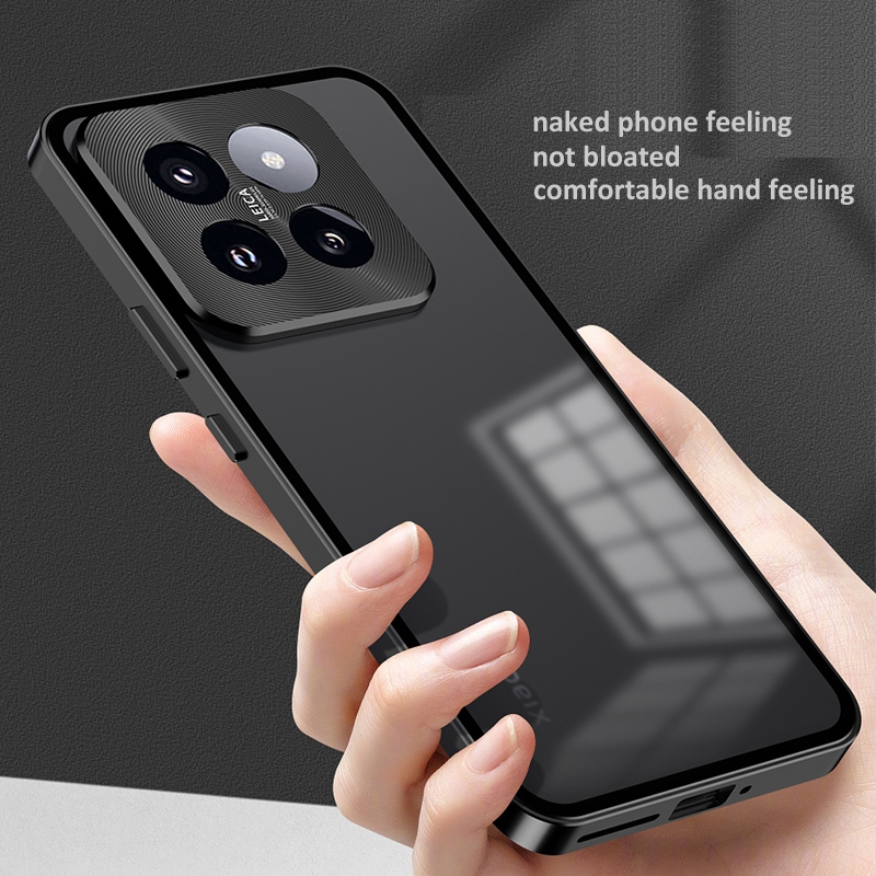 Ốp Điện Thoại Kính Cường Lực Viền Kim Loại Nam Châm Cho xiaomi mi 14 13 13t mi14 mi13t redmi note13 pro plus poco f5 x5 civi3