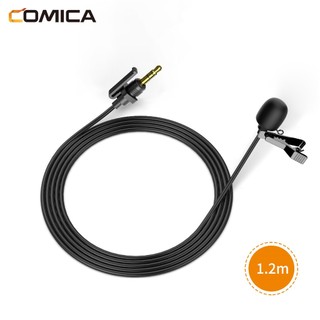 Micro lavalier comica cvm-sm-o1 micrô ve áo có dây đa hướng 120cm