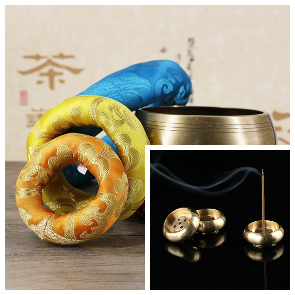 【Kcs】Tây Tạng hát bát và bát, thiền luân xa búa Himalaya, tín ngưỡng tôn giáo
