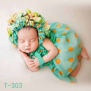 Đạo cụ chụp ảnh trẻ sơ sinh Mũ hoa Băng đô cho bé Đạo cụ chụp ảnh Băng đô trang phục Vòng hoa Mũ trùm đầu cho trẻ sơ sinh bé trai bé gái