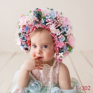 Đạo cụ chụp ảnh trẻ sơ sinh Mũ hoa Băng đô cho bé Đạo cụ chụp ảnh Băng đô trang phục Vòng hoa Mũ trùm đầu cho trẻ sơ sinh bé trai bé gái