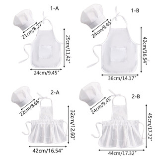 Set 2 Tạp Dề Đầu Bếp Dễ Thương Cho Bé