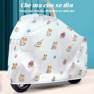 Bạt phủ xe máy chống mưa nắng Bạt phủ xe máy loại dày Bọc xe máy 2 lớp, tráng nhôm, chống nắng, chống nóng, che mưa, bụi bảo vệ xe hiệu quả